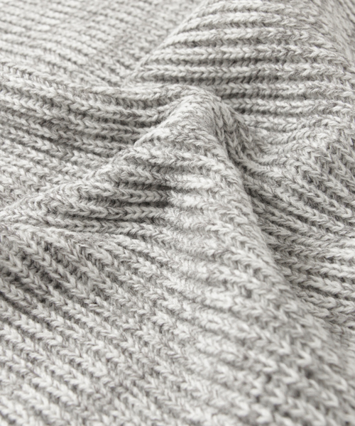 SENSE OF PLACE by URBAN RESEARCH（センスオブプレイスバイアーバンリサーチ）の「片畦ニットスヌード（ストール/ショール・メンズ・グレー/ブラック・FREE）」の7枚目の写真