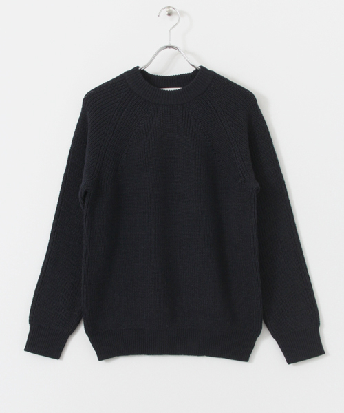 URBAN RESEARCH Sonny Label（アーバンリサーチサニーレーベル）の「Sonny Label 畦編みラグランプルオーバー（ニット/セーター・メンズ・ネイビー/オレンジ/キャメル/カーキ/オフホワイト/グレー・MEDIUM/LARGE）」の17枚目の写真