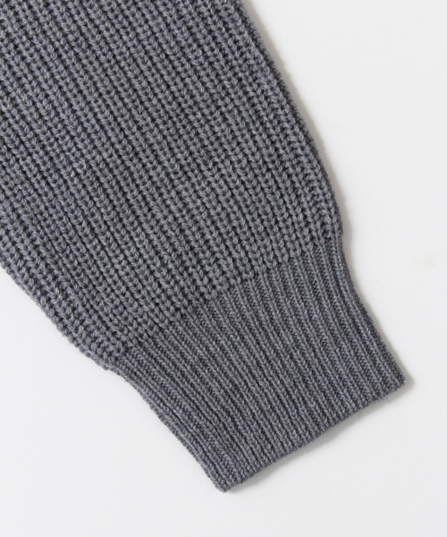 URBAN RESEARCH Sonny Label（アーバンリサーチサニーレーベル）の「Sonny Label 畦編みラグランプルオーバー（ニット/セーター・メンズ・ネイビー/オレンジ/キャメル/カーキ/オフホワイト/グレー・MEDIUM/LARGE）」の13枚目の写真