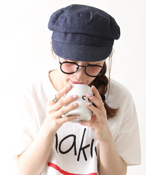 coen(コーエン)の「マリンキャスケット(キャスケット・レディース・ベージュ/ネイビー・FREE)」の1枚目の写真