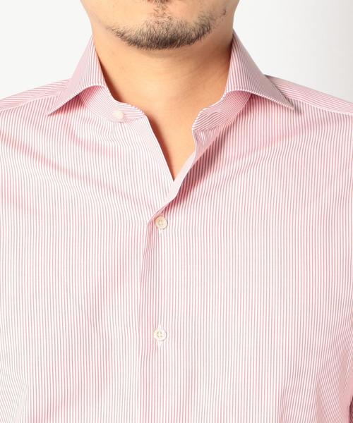 【試着のみ】SHIPS(シップス GIZAコットン ホリゾンタル カッタウエイカラー ドレスシャツS 13，200円 SALE／60%OFFSD:GIZAコットンピンストライプ