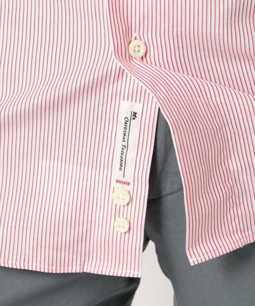 【試着のみ】SHIPS(シップス GIZAコットン ホリゾンタル カッタウエイカラー ドレスシャツS 13，200円 SALE／60%OFFSD:GIZAコットンピンストライプ