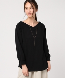 Honeys | ネックレス付 ボリューム袖プルオーバー(Tシャツ/カットソー)
