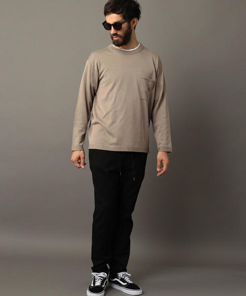 BEAUTY&YOUTH UNITED ARROWS（ビューティーアンドユースユナイテッドアローズ）の「BY サージ 1P イージー テーパードパンツ ◆（その他パンツ・メンズ・ダークグレー/グレー/ブラック/ネイビー・LARGE/SMALL/X-LARGE/MEDIUM）」の12枚目の写真