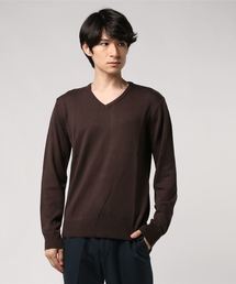 「INASTUDIOS SELECT」カシミヤタッチVネックセーター
