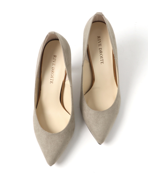 RIVE DROITE（リヴドロワ）の「スエードパンプス（パンプス・レディース・ベージュ/ピンク/ダークブラウン・MEDIUM/SMALL）」の5枚目の写真