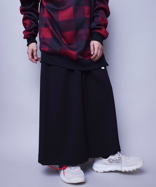 rovtski（ロフトスキー）の「rovtski グレンチェックも登場！【トレンドのワイドパンツ】ハカマパンツ/7B17072901（スラックス・メンズ・ブラック/グレー/ブラック系その他/ブラック系その他2/グレー系その他/ブラウン系その他・FREE）」の4枚目の写真