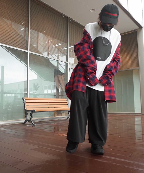 rovtski（ロフトスキー）の「rovtski グレンチェックも登場！【トレンドのワイドパンツ】ハカマパンツ/7B17072901（スラックス・メンズ・ブラック/グレー/ブラック系その他/ブラック系その他2/グレー系その他/ブラウン系その他・FREE）」の14枚目の写真