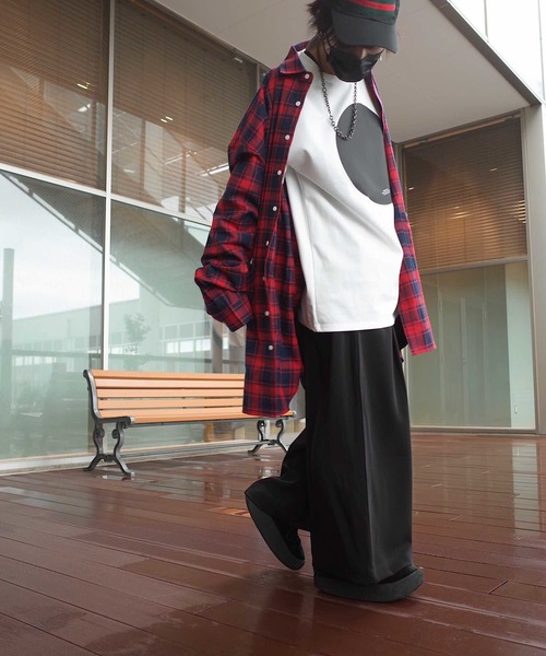 rovtski（ロフトスキー）の「rovtski グレンチェックも登場！【トレンドのワイドパンツ】ハカマパンツ/7B17072901（スラックス・メンズ・ブラック/グレー/ブラック系その他/ブラック系その他2/グレー系その他/ブラウン系その他・FREE）」の15枚目の写真