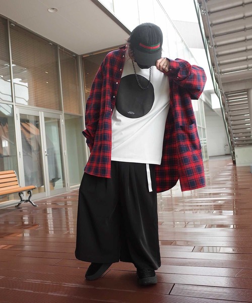 rovtski（ロフトスキー）の「rovtski グレンチェックも登場！【トレンドのワイドパンツ】ハカマパンツ/7B17072901（スラックス・メンズ・ブラック/グレー/ブラック系その他/ブラック系その他2/グレー系その他/ブラウン系その他・FREE）」の17枚目の写真