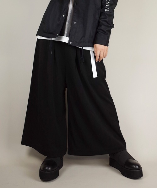 rovtski（ロフトスキー）の「rovtski グレンチェックも登場！【トレンドのワイドパンツ】ハカマパンツ/7B17072901（スラックス・メンズ・ブラック/グレー/ブラック系その他/ブラック系その他2/グレー系その他/ブラウン系その他・FREE）」の12枚目の写真