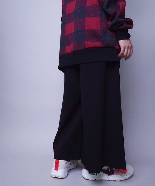 rovtski（ロフトスキー）の「rovtski グレンチェックも登場！【トレンドのワイドパンツ】ハカマパンツ/7B17072901（スラックス・メンズ・ブラック/グレー/ブラック系その他/ブラック系その他2/グレー系その他/ブラウン系その他・FREE）」の9枚目の写真