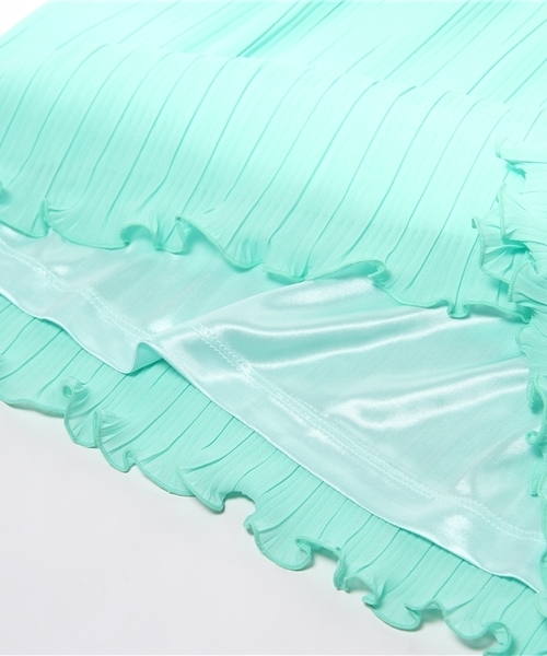 DURAS（デュラス）の「ウエストリボンプリーツキャミワンピース（ワンピース・レディース・ホワイト/ブラック/ベージュ/グリーン/オレンジ・FREE）」の13枚目の写真