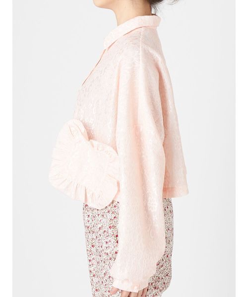 merry jenny（メリージェニー）の「bigシルエットレースジャケット（テーラードジャケット・レディース・ライトブルー/ピンク・FREE）」の8枚目の写真