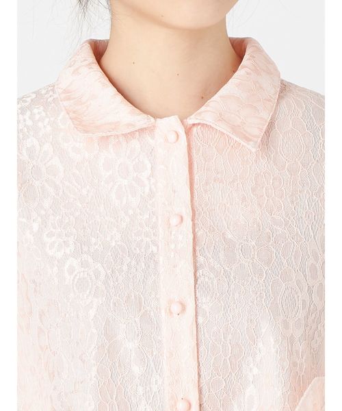 merry jenny（メリージェニー）の「bigシルエットレースジャケット（テーラードジャケット・レディース・ライトブルー/ピンク・FREE）」の12枚目の写真