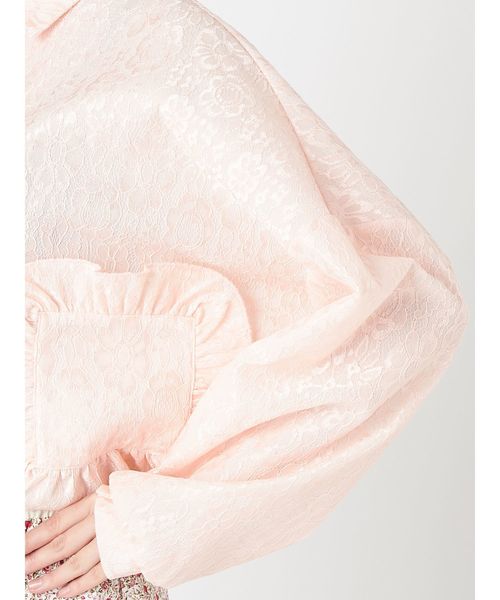 merry jenny（メリージェニー）の「bigシルエットレースジャケット（テーラードジャケット・レディース・ライトブルー/ピンク・FREE）」の7枚目の写真