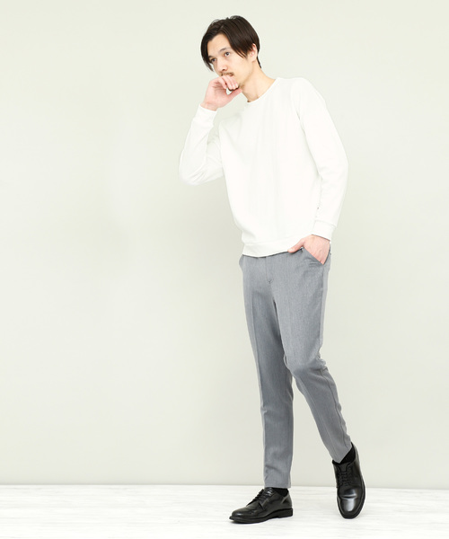 EMMA CLOTHES（エマクローズ）の「ライト裏毛ビッグシルエットプルオーバー（スウェット・メンズ・ホワイト/チャコール/イエロー/ライトグリーン・FREE）」の6枚目の写真