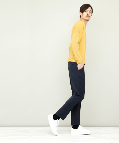 EMMA CLOTHES（エマクローズ）の「ライト裏毛ビッグシルエットプルオーバー（スウェット・メンズ・ホワイト/チャコール/イエロー/ライトグリーン・FREE）」の14枚目の写真