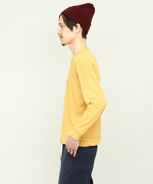 EMMA CLOTHES（エマクローズ）の「ライト裏毛ビッグシルエットプルオーバー（スウェット・メンズ・ホワイト/チャコール/イエロー/ライトグリーン・FREE）」の18枚目の写真