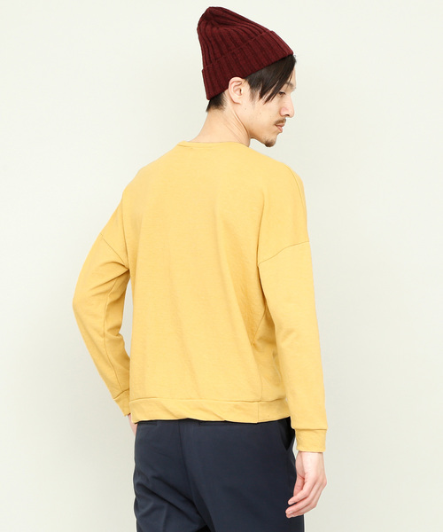 EMMA CLOTHES（エマクローズ）の「ライト裏毛ビッグシルエットプルオーバー（スウェット・メンズ・ホワイト/チャコール/イエロー/ライトグリーン・FREE）」の19枚目の写真