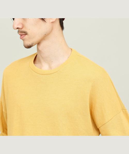 EMMA CLOTHES（エマクローズ）の「ライト裏毛ビッグシルエットプルオーバー（スウェット・メンズ・ホワイト/チャコール/イエロー/ライトグリーン・FREE）」の20枚目の写真