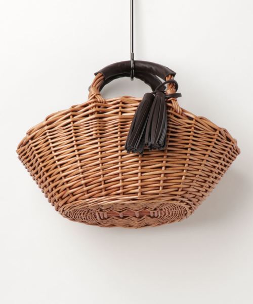 PASSE-DIX（パスディス）の「PASSE-DIX / パスディス　柳ワイドかごバッグ（かごバッグ・レディース・ベージュ/ナチュラル・FREE）」の12枚目の写真