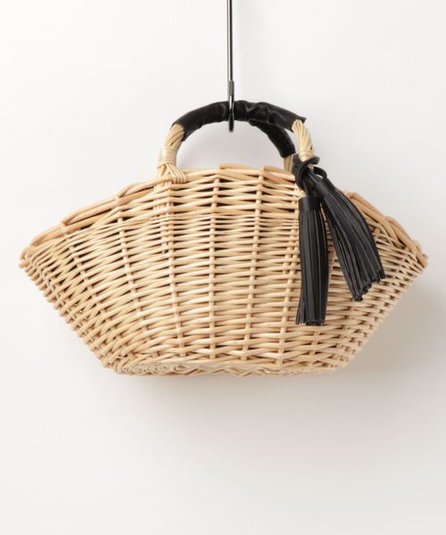PASSE-DIX（パスディス）の「PASSE-DIX / パスディス　柳ワイドかごバッグ（かごバッグ・レディース・ベージュ/ナチュラル・FREE）」の11枚目の写真