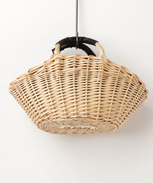 PASSE-DIX（パスディス）の「PASSE-DIX / パスディス　柳ワイドかごバッグ（かごバッグ・レディース・ベージュ/ナチュラル・FREE）」の3枚目の写真