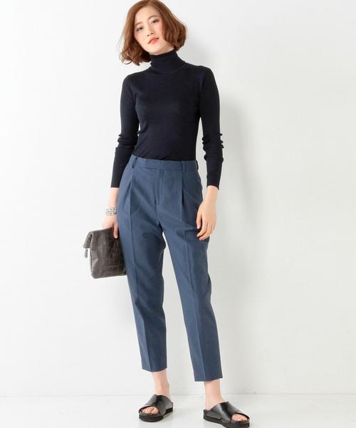 UNITED ARROWS(ユナイテッドアローズ)の「○UAB シルク リブ タートル ネック ニット◆(ニット/セーター・レディース・ホワイト/ブラック/ライトグレー/ワインレッド/ベージュ/ネイビー/その他1・フリー)」の11枚目の写真