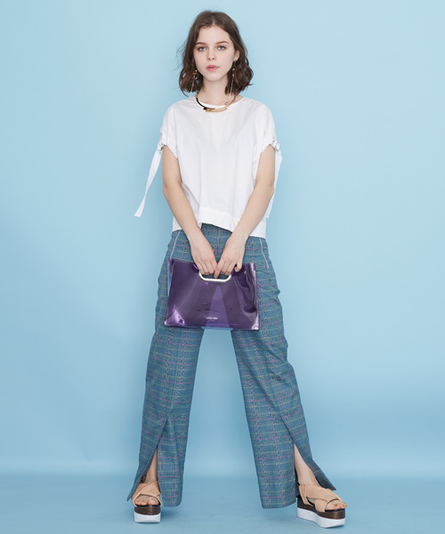 UNITED TOKYO（ユナイテッドトウキョウ）の「PVC ショルダー（ショルダーバッグ・レディース・ホワイト/パープル/ブラック/レッド/グレー・1）」の12枚目の写真