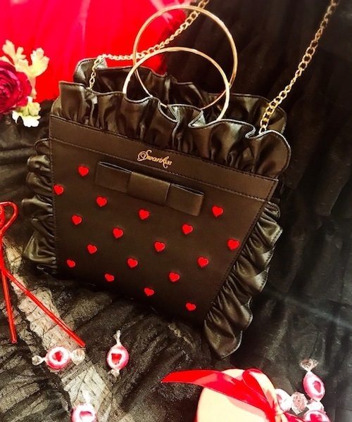 Swankiss(スワンキス)の「SG heart love BAG(ハンドバッグ Swankiss(スワンキス)の「SG heart love BAG(ハンドバッグ
