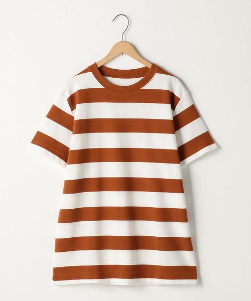 coen（コーエン）の「リップルワイドボーダーTシャツ（Tシャツ/カットソー・メンズ・ブラック/ネイビー/レンガ・X-LARGE/MEDIUM/SMALL/LARGE）」の10枚目の写真