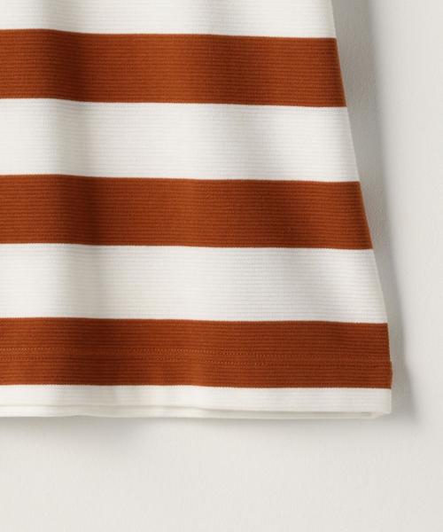 coen（コーエン）の「リップルワイドボーダーTシャツ（Tシャツ/カットソー・メンズ・ブラック/ネイビー/レンガ・X-LARGE/MEDIUM/SMALL/LARGE）」の6枚目の写真