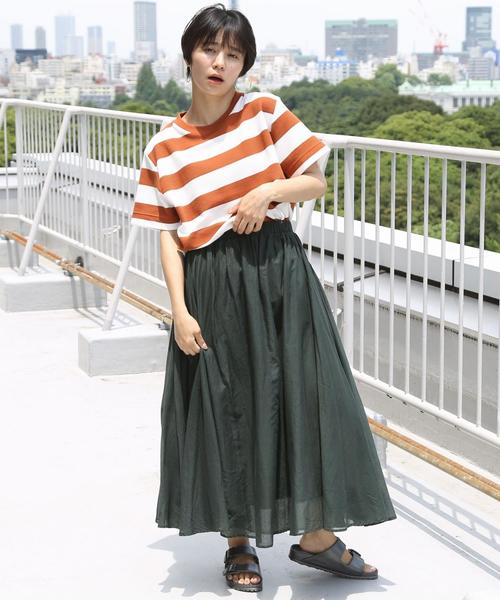 coen（コーエン）の「リップルワイドボーダーTシャツ（Tシャツ/カットソー・メンズ・ブラック/ネイビー/レンガ・X-LARGE/MEDIUM/SMALL/LARGE）」の17枚目の写真