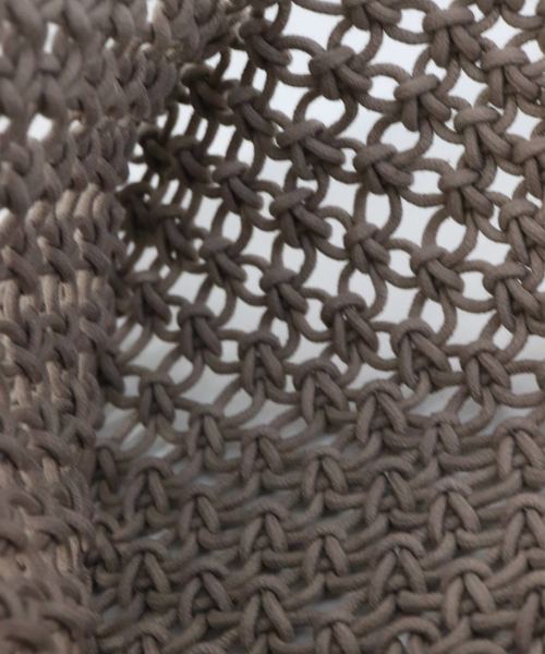 florist（フローリスト）の「マクラメショルダーバッグ（かごバッグ・レディース・ホワイト/ブラウン/イエロー/ベージュ・FREE）」の10枚目の写真