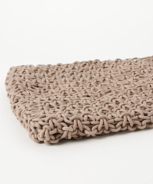 florist（フローリスト）の「マクラメショルダーバッグ（かごバッグ・レディース・ホワイト/ブラウン/イエロー/ベージュ・FREE）」の6枚目の写真