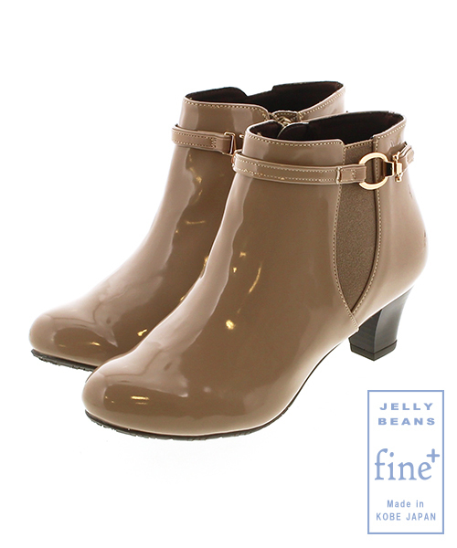 JELLY BEANS（ジェリービーンズ）の「Ray7月号掲載◇fine+◇サイドゴア2wayベルトレインブーツ(404-2268)JELLY BEANS(ジェリービーンズ)（レインシューズ・レディース・グレイッシュベージュ/ブラック/ブラック系その他/ダークベージュ/ブラック系その他2・S/M/L/LL）」の5枚目の写真