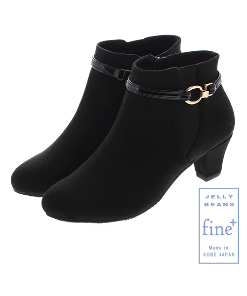 JELLY BEANS（ジェリービーンズ）の「Ray7月号掲載◇fine+◇サイドゴア2wayベルトレインブーツ(404-2268)JELLY BEANS(ジェリービーンズ)（レインシューズ・レディース・グレイッシュベージュ/ブラック/ブラック系その他/ダークベージュ/ブラック系その他2・S/M/L/LL）」の4枚目の写真