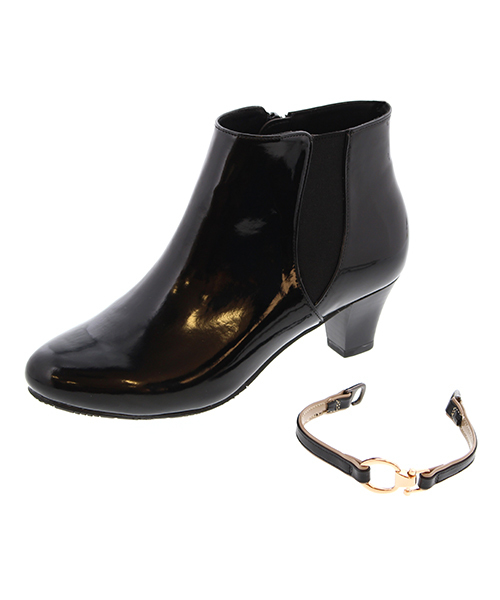 JELLY BEANS（ジェリービーンズ）の「Ray7月号掲載◇fine+◇サイドゴア2wayベルトレインブーツ(404-2268)JELLY BEANS(ジェリービーンズ)（レインシューズ・レディース・グレイッシュベージュ/ブラック/ブラック系その他/ダークベージュ/ブラック系その他2・S/M/L/LL）」の12枚目の写真