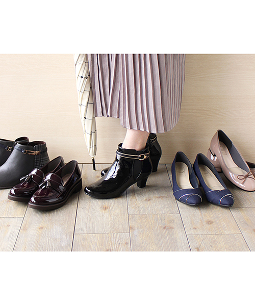 JELLY BEANS（ジェリービーンズ）の「Ray7月号掲載◇fine+◇サイドゴア2wayベルトレインブーツ(404-2268)JELLY BEANS(ジェリービーンズ)（レインシューズ・レディース・グレイッシュベージュ/ブラック/ブラック系その他/ダークベージュ/ブラック系その他2・S/M/L/LL）」の6枚目の写真