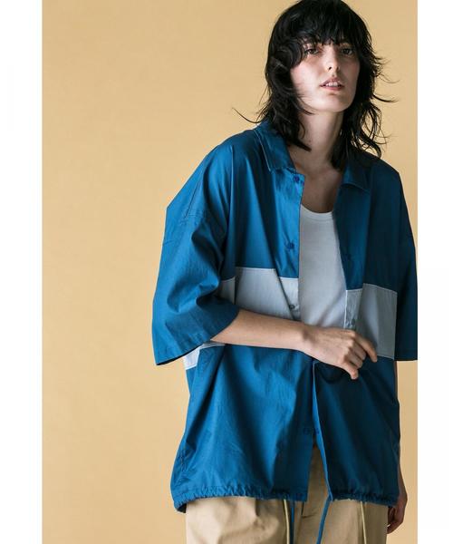 MONKEY TIME(モンキータイム)の「<monkey time> BROAD COLOR BLOCK SHIRT/シャツ(シャツ/ブラウス・メンズ・ロイヤルブルー/ブラック・MEDIUM/X-LARGE/LARGE/SMALL)」の3枚目の写真