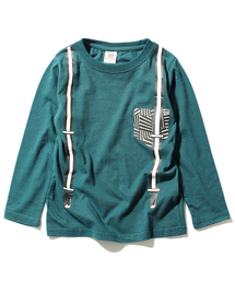 devirock | 全20柄 だまし絵プリント長袖Tシャツ カットソー(Tシャツ/カットソー)