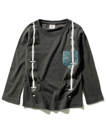 devirock | 全20柄 だまし絵プリント長袖Tシャツ カットソー(Tシャツ/カットソー)