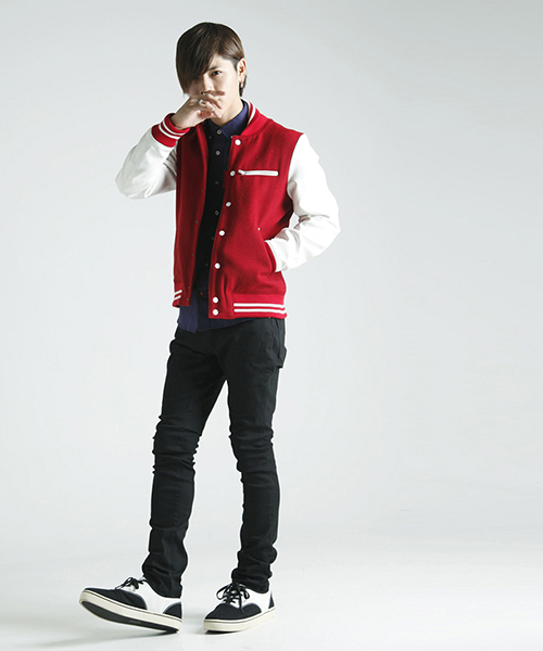 WEGO(ウィゴー)の「WEGO/ショールカラーメルトンスタジャン(スタジャン・メンズ・ブラック/グレー/グリーン/イエロー/レッド・MEDIUM/LARGE)」の17枚目の写真