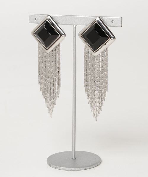 MOUSSY（マウジー）の「SQUARE STUD EARRINGS（イヤリング・レディース・ゴールド/シルバー・FREE）」の2枚目の写真