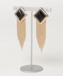 MOUSSY | SQUARE STUD EARRINGS(イヤリング)