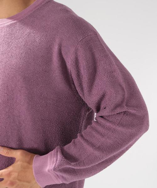 BAYFLOW（ベイフロー）の「ピグメント染オモテループプルオーバー（Tシャツ/カットソー・メンズ・ベージュ/パープル/ネイビー/マスタード・SMALL/MEDIUM/LARGE）」の17枚目の写真