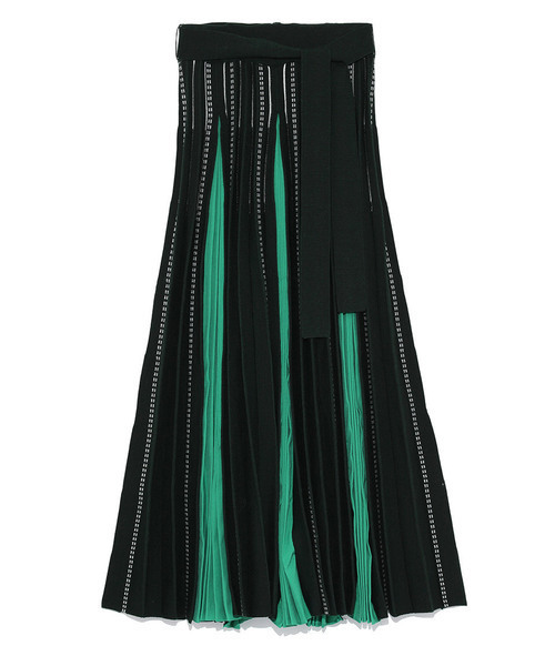 Snidel スナイデル の ニットプリーツスカート スカート Wear