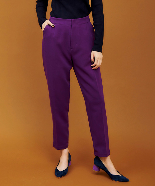 The Virgnia（ザ ヴァージニア）の「カラーテーパードパンツ（その他パンツ・レディース・パープル/ピンク/グリーン・36/38）」の2枚目の写真