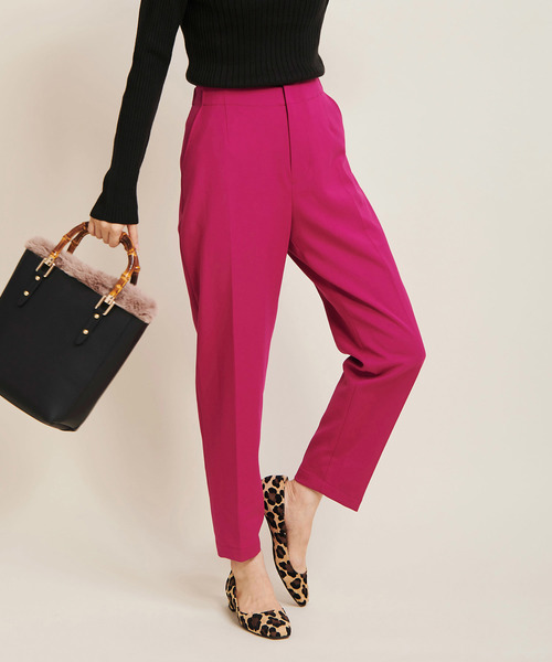 The Virgnia（ザ ヴァージニア）の「カラーテーパードパンツ（その他パンツ・レディース・パープル/ピンク/グリーン・36/38）」の3枚目の写真